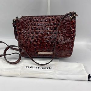 NWT Brahmin Carrie Crossbody in Pecan Melbourne